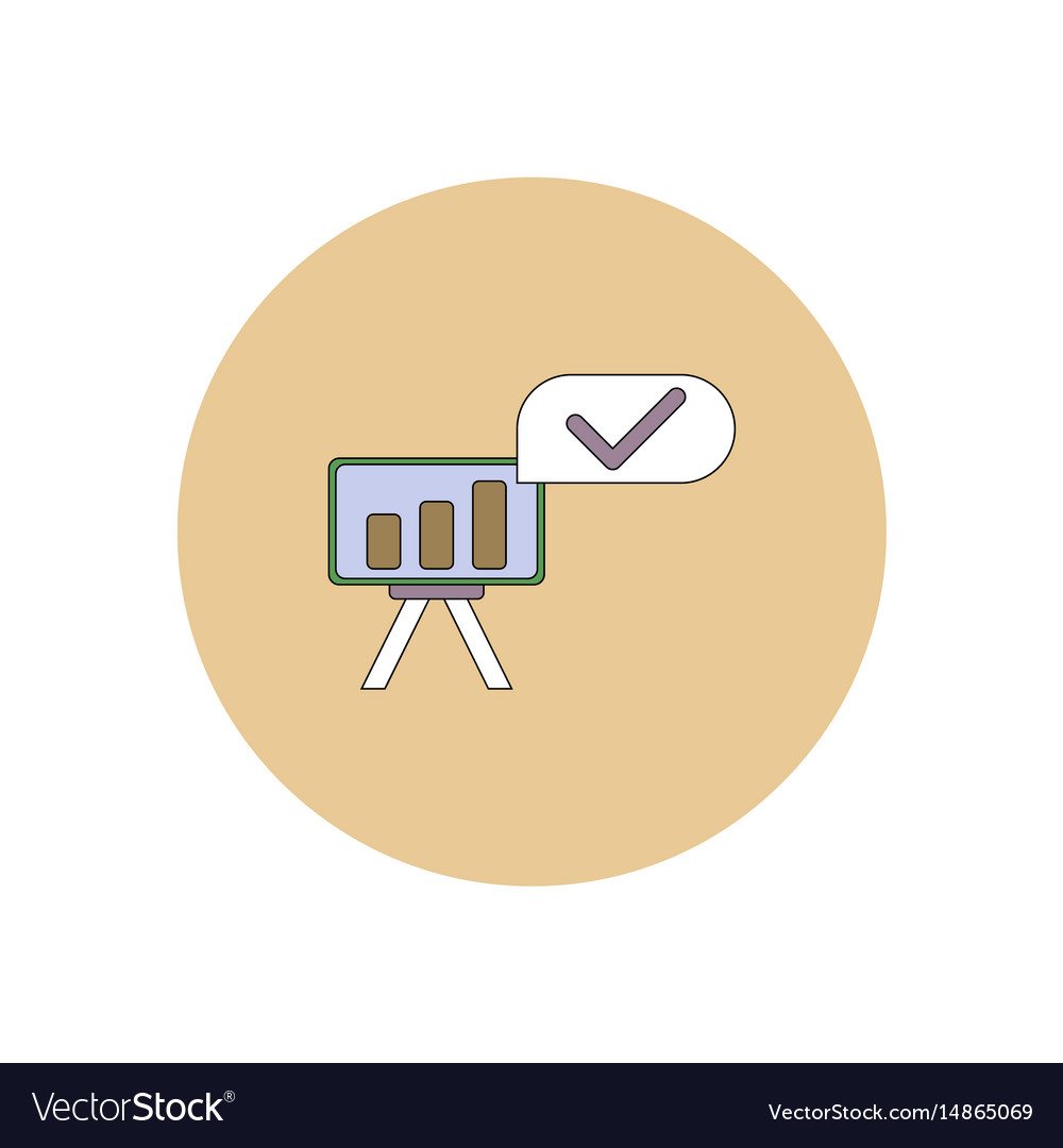 In flat design of column chart