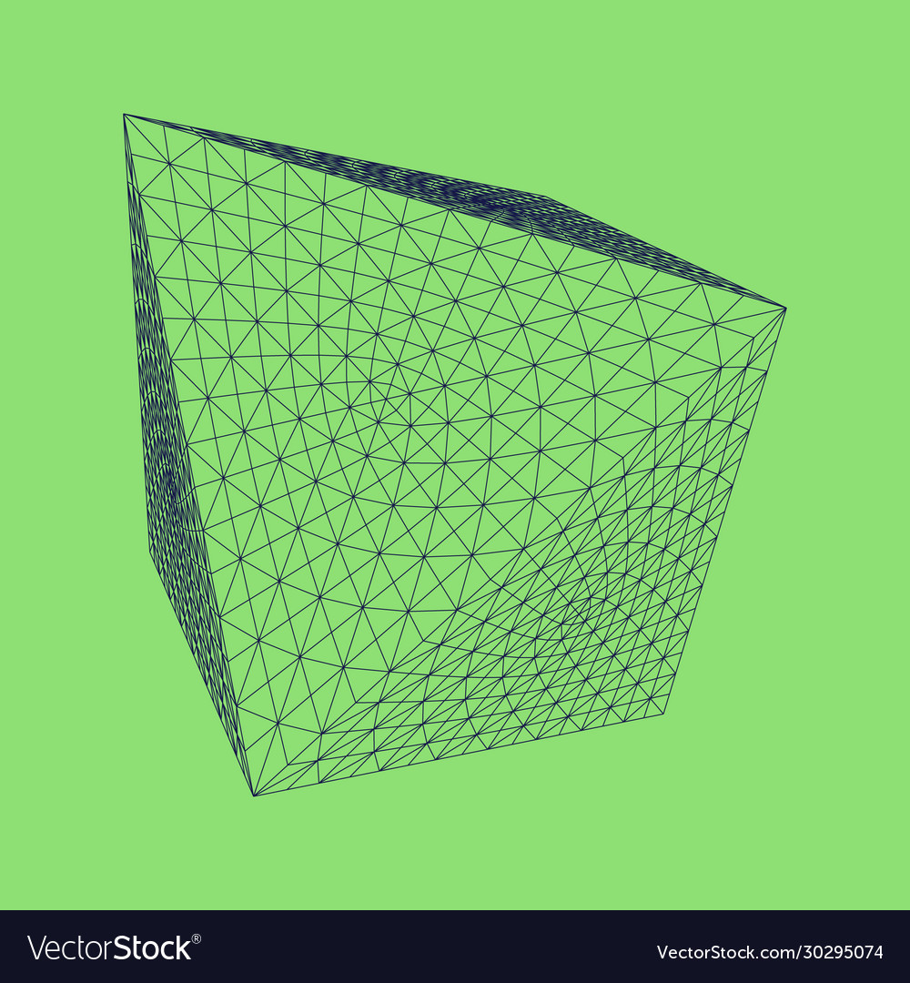3d octahedron - with connected vector image 3d octahedron - with connected