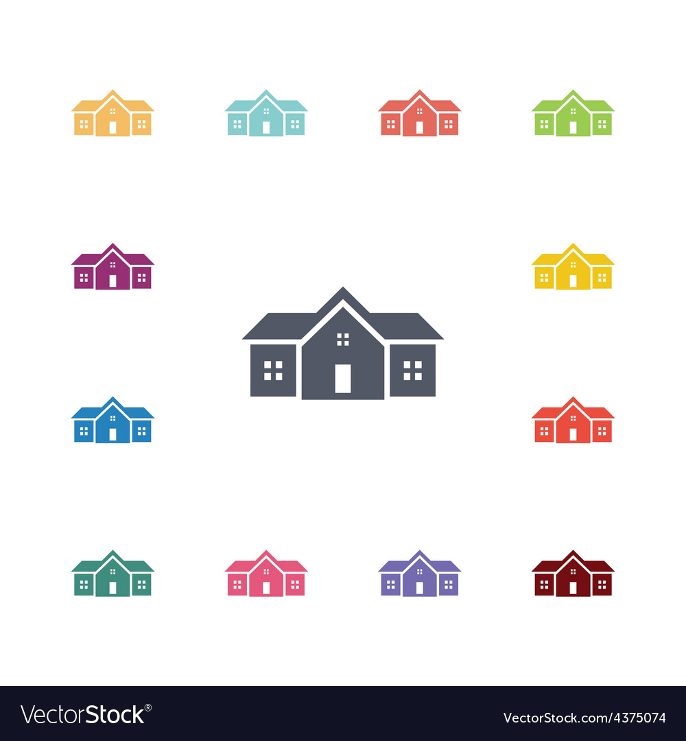 Building Flat Icons - Home & Architecture