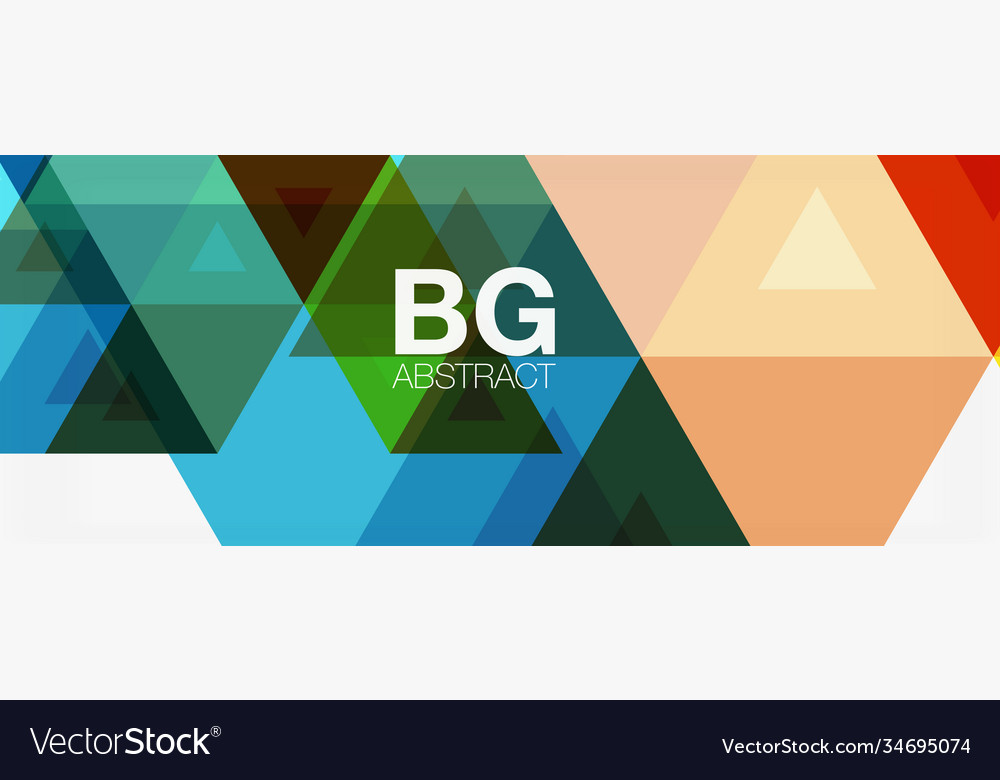 Mosaic triangle pattern abstract background vector image Mosaic triangle pattern abstract background