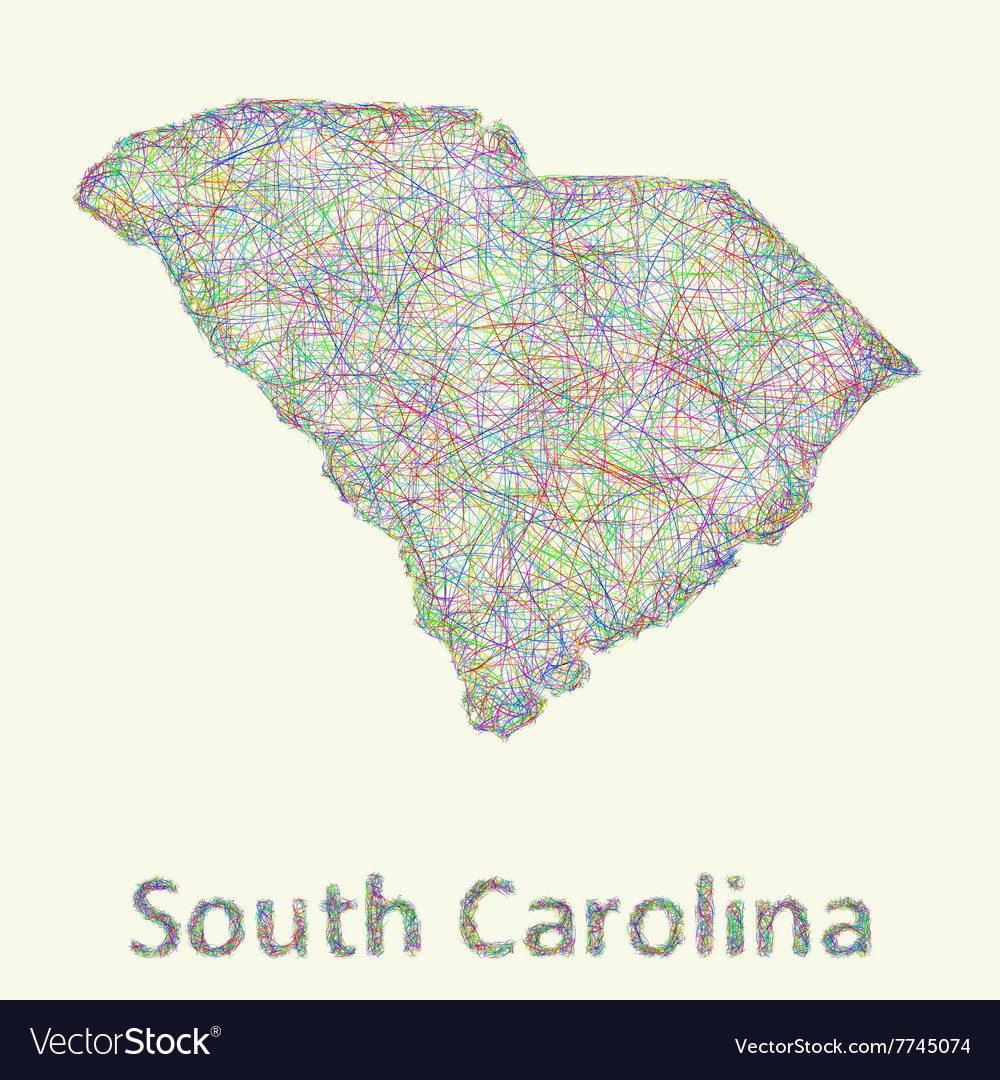 Sc map. South carolina map.