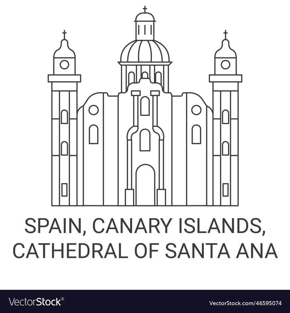 Spain canary islands cathedral of santa ana