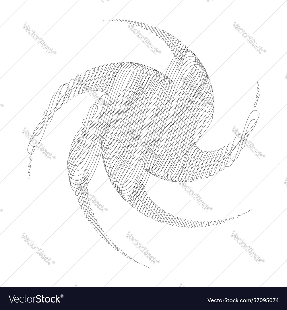 Spiral swirl twirl design element with sketchy vector image Spiral swirl twirl design element with sketchy