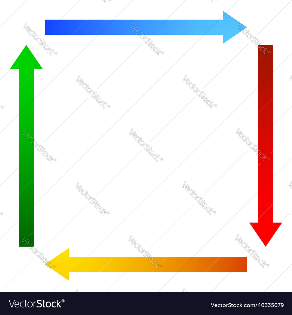 4-way arrows pointers cursors shapes vector image 4-way arrows pointers cursors shapes