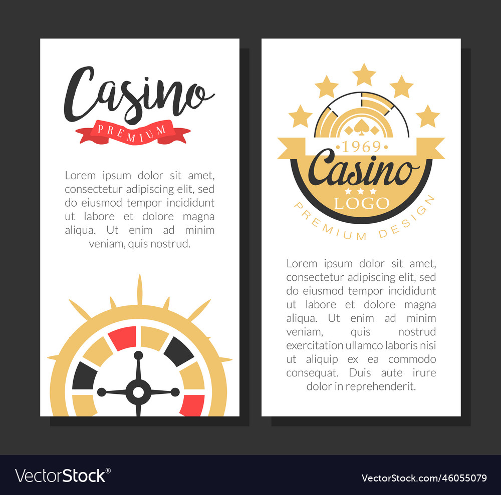 Casino flyer or vertical poster design