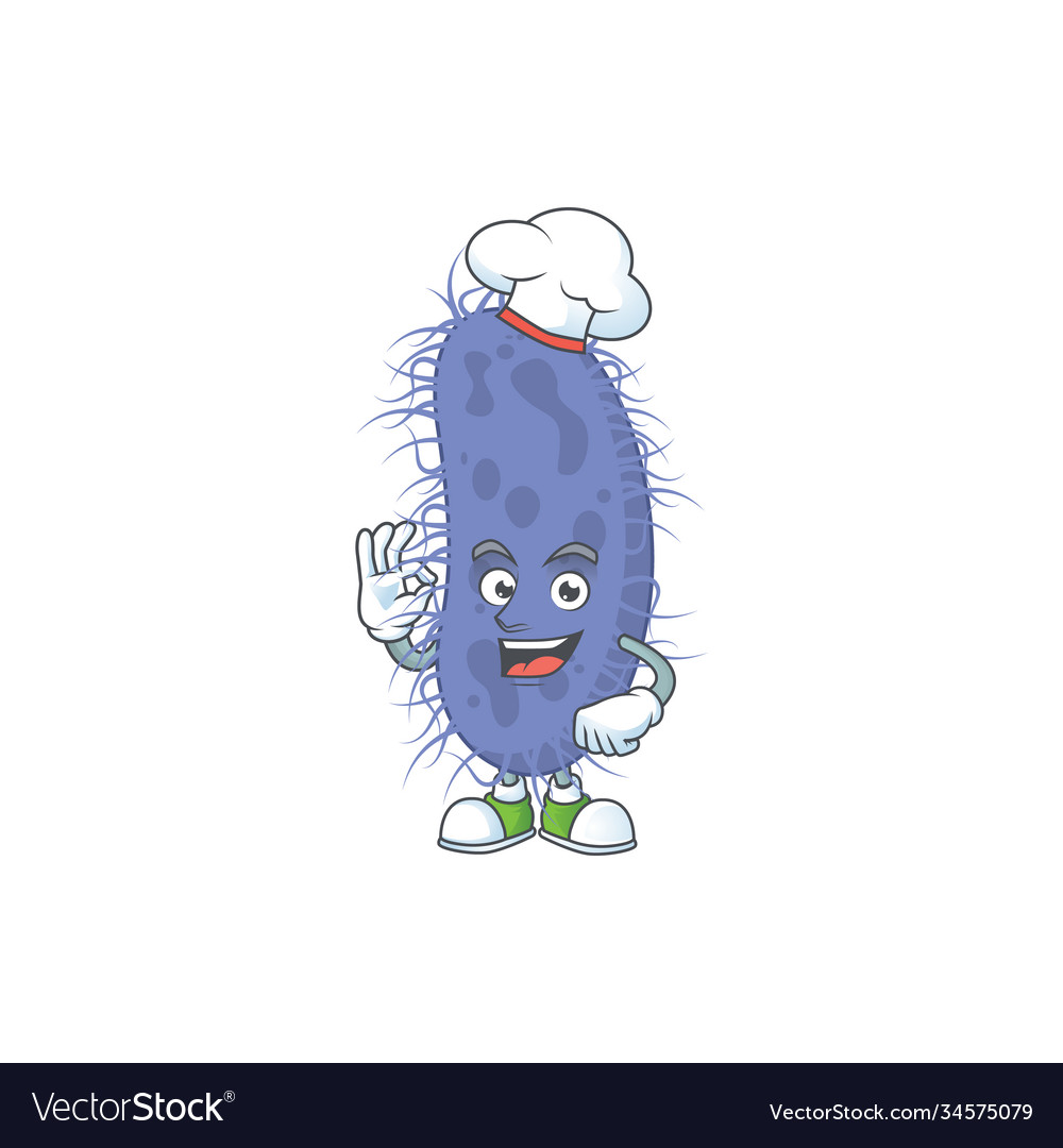 Salmonella typhi cartoon design style proudly Vector Image