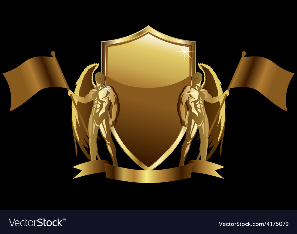 Shield emblem Royalty Free Vector Image - VectorStock