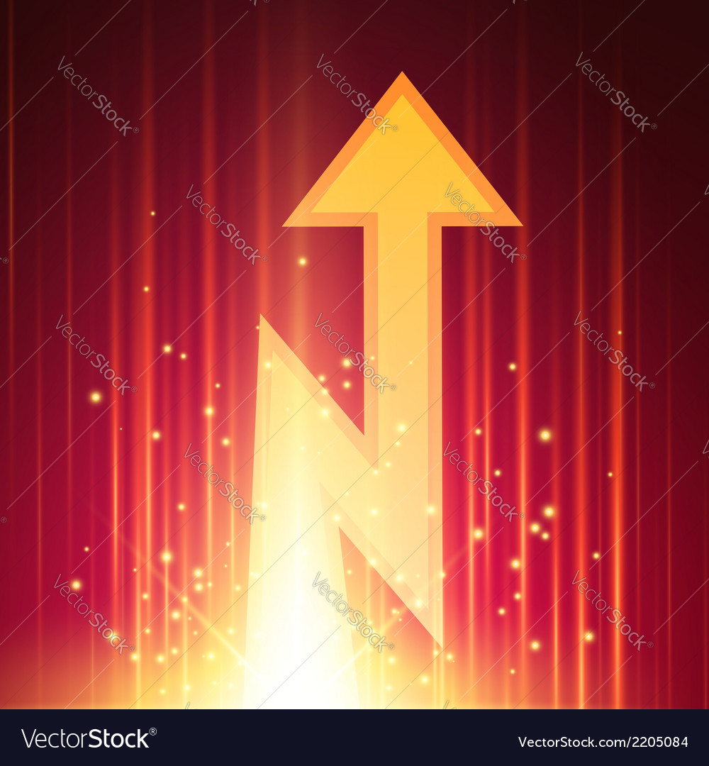 Dynamic Glowing Arrow Background