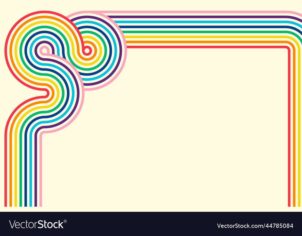 Flat design rainbow background