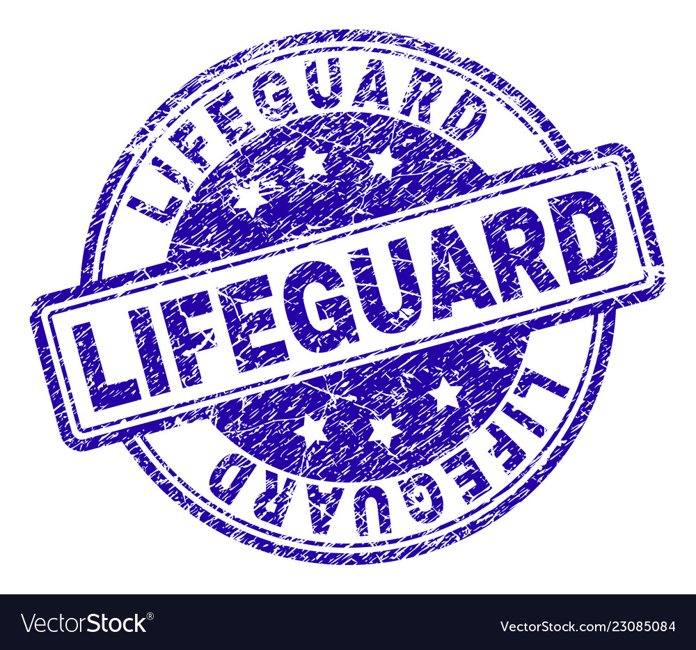 Scratched textured lifeguard stamp seal