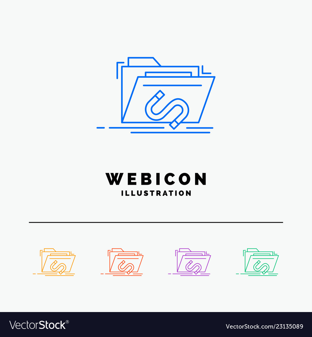 Backdoor exploit file internet software 5 color vector image Backdoor exploit file internet software 5 color