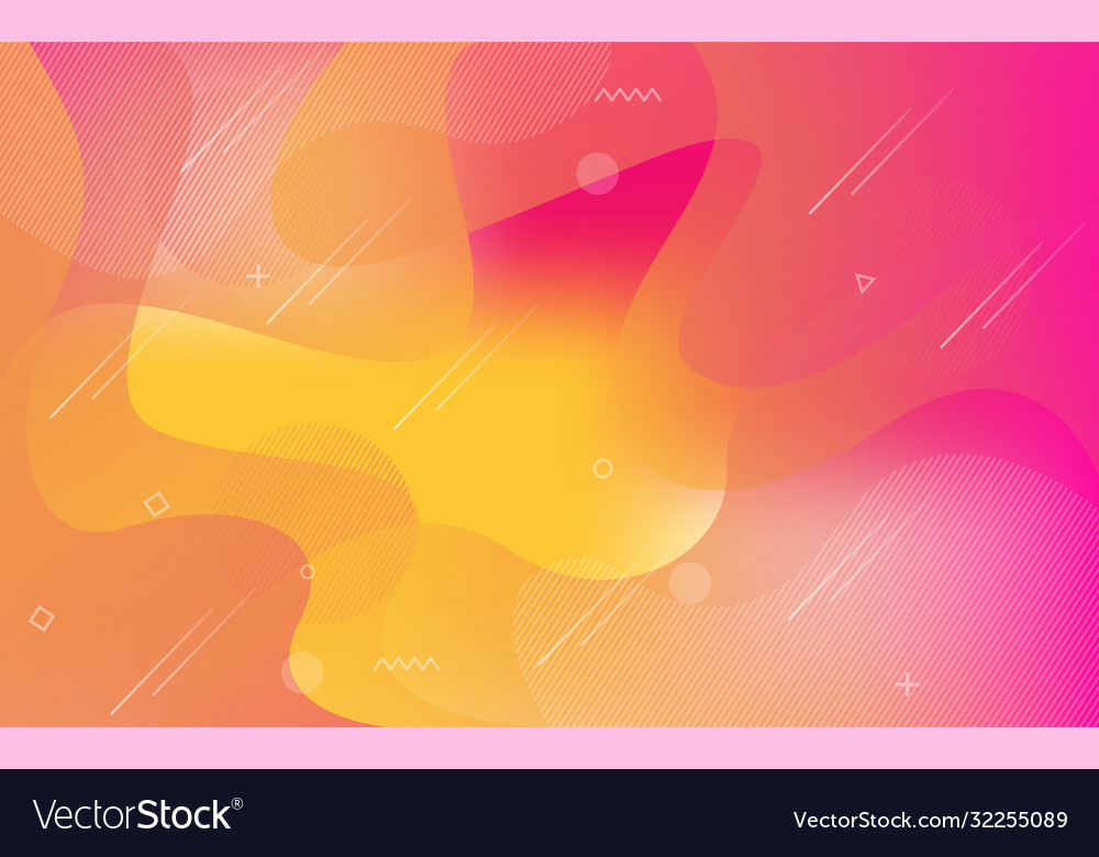 Fluid colorful dynamic background design vector image Fluid colorful dynamic background design