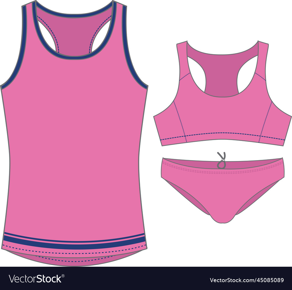 Singlet mock ups Royalty Free Vector Image - VectorStock