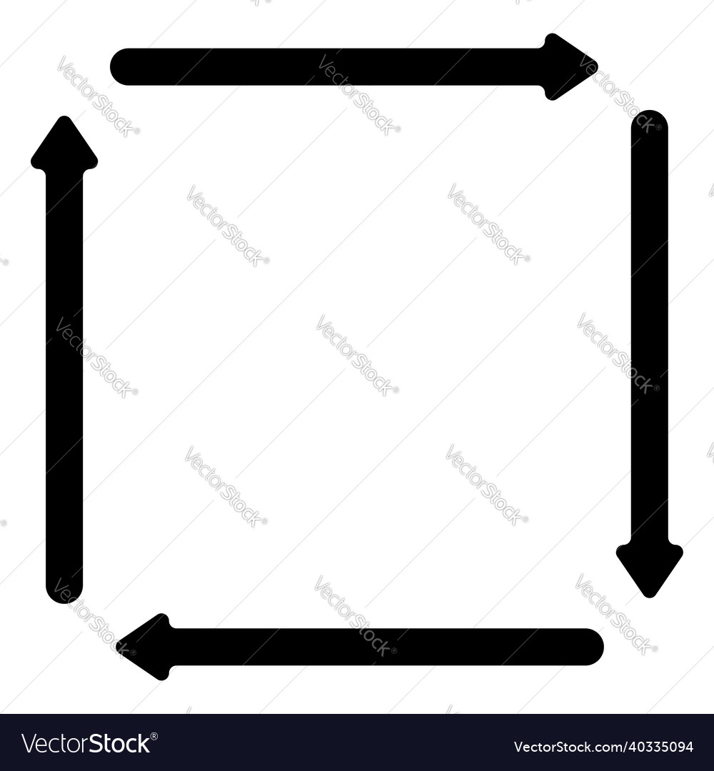4-Wege Pfeile Zeiger Cursors Formen vector image 4-Wege Pfeile Zeiger Cursors Formen