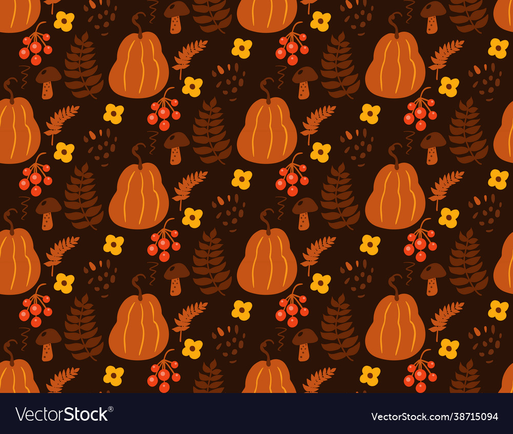 Boho abstract autumn seamless pattern bohemian vector image Boho abstract autumn seamless pattern bohemian