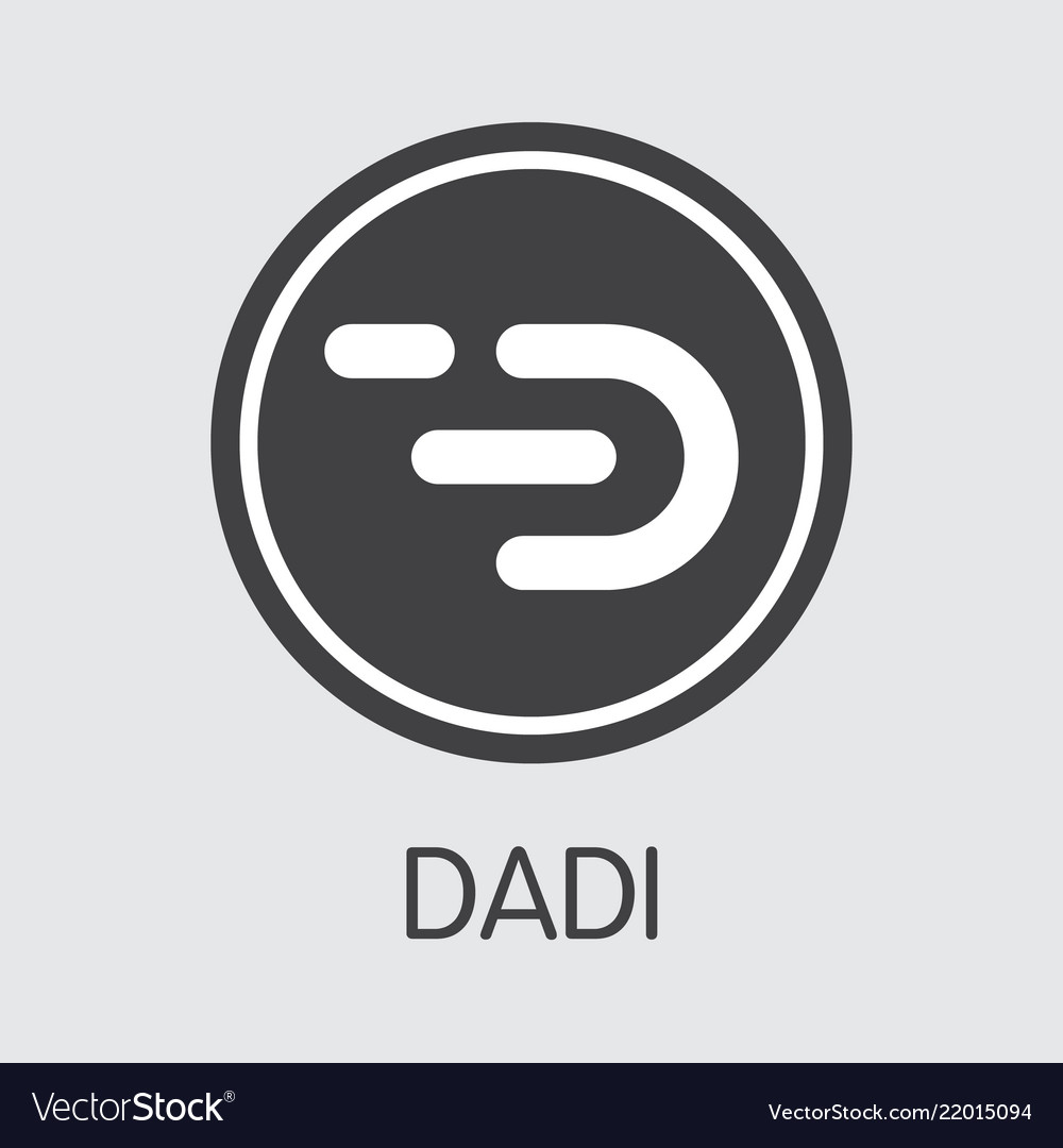 Dadi digital currency vector image Dadi digital currency
