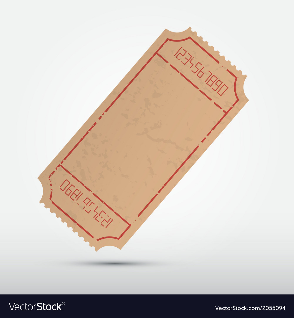 Vector empty. Empty ticket. ticket illustration.
