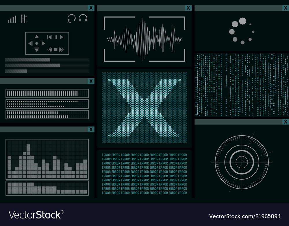 Hackers computer program vector image Hackers computer program
