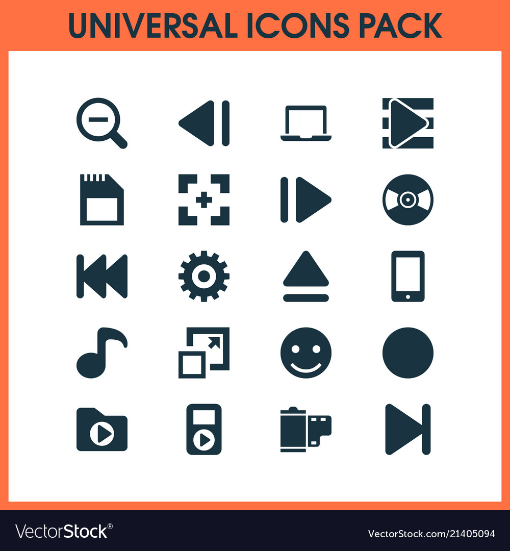 Multimedia icons set with slow backward record vector image Multimedia icons set with slow backward record