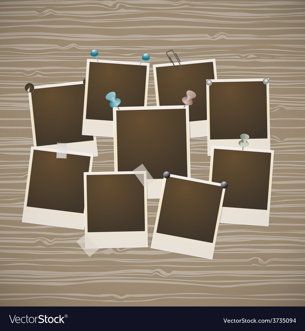 Photo frames composition Royalty Free Vector Image