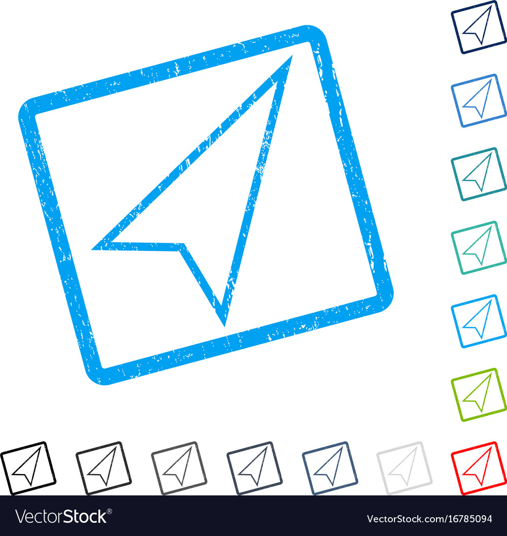 Pointer right up icon rubber watermark