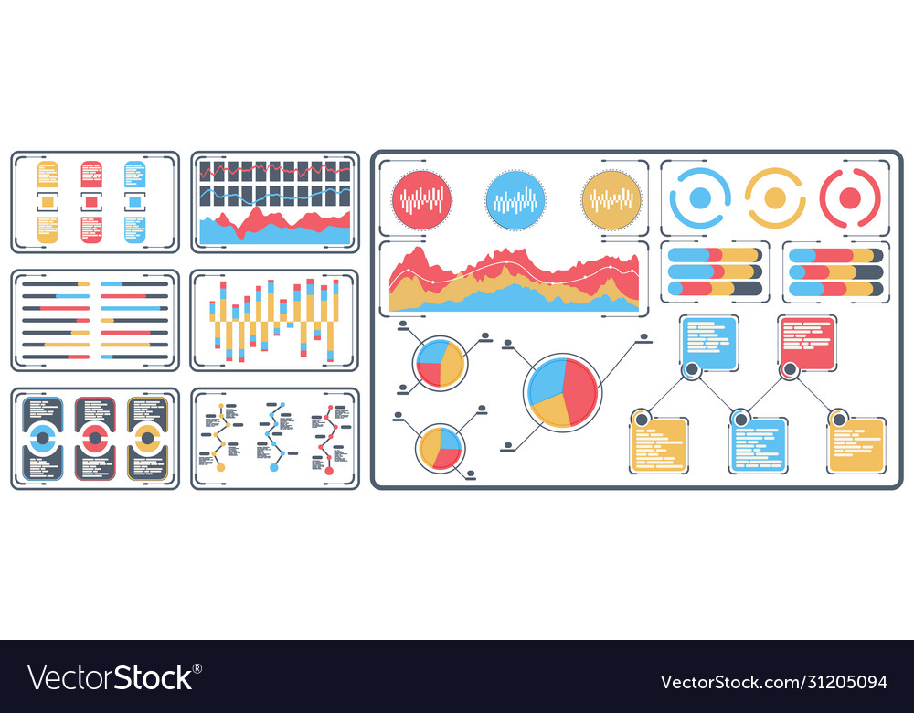 Statistical data presented in form digital vector image Statistical data presented in form digital