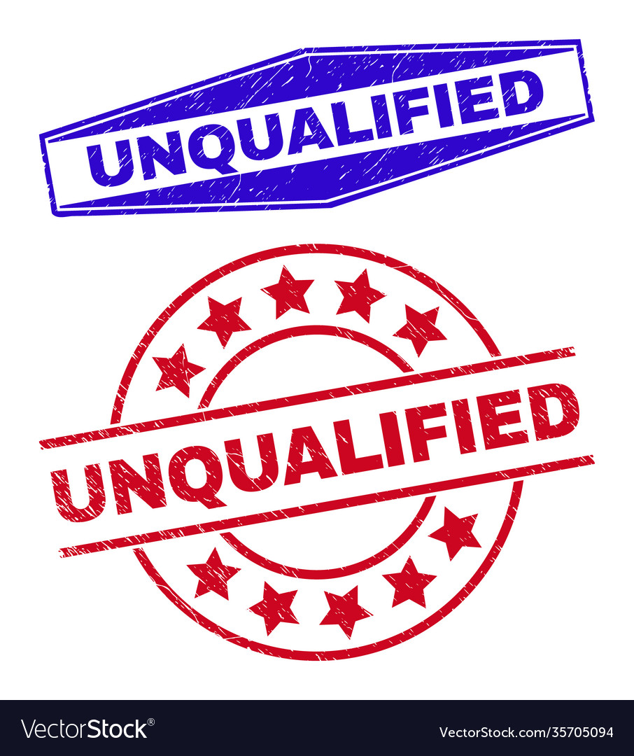 Unqualifizierte korrodierte Stempel im Kreis vector image Unqualifizierte korrodierte Stempel im Kreis