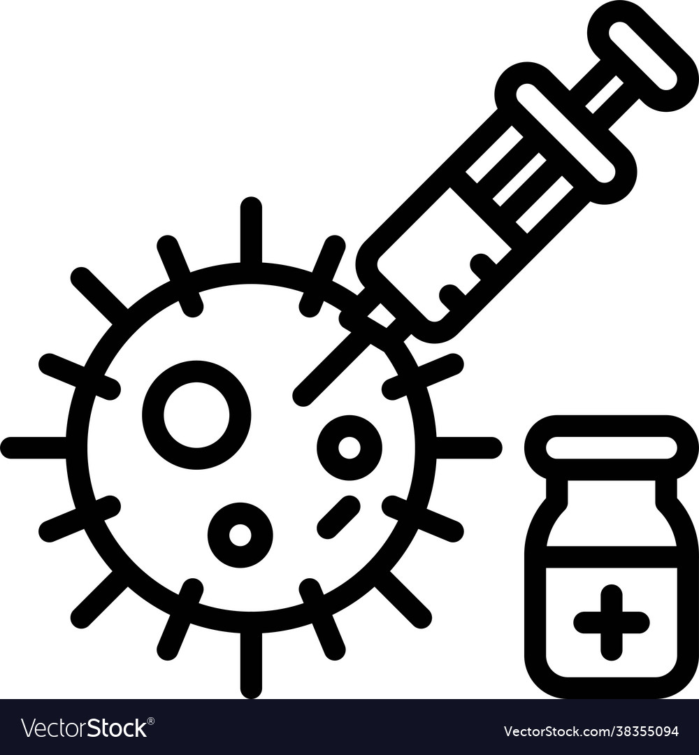 Vaccine injection icon development related
