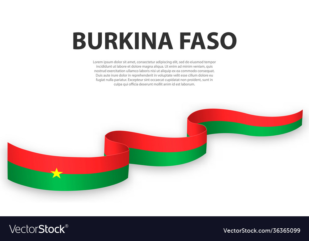 Burkina Faso Flagge Band Banner