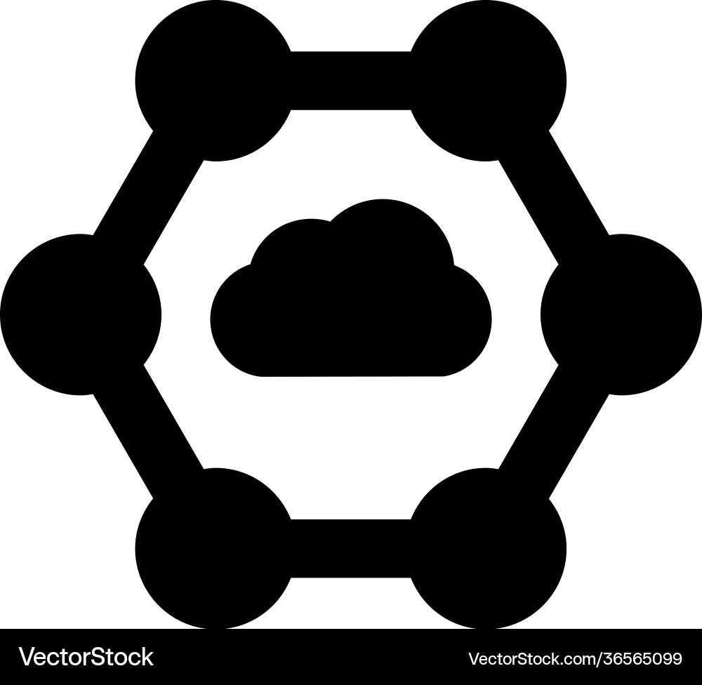 Cloud network Royalty Free Vector Image - VectorStock