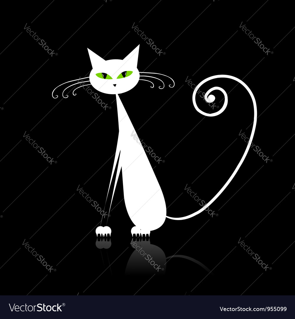 Elegant White Cat