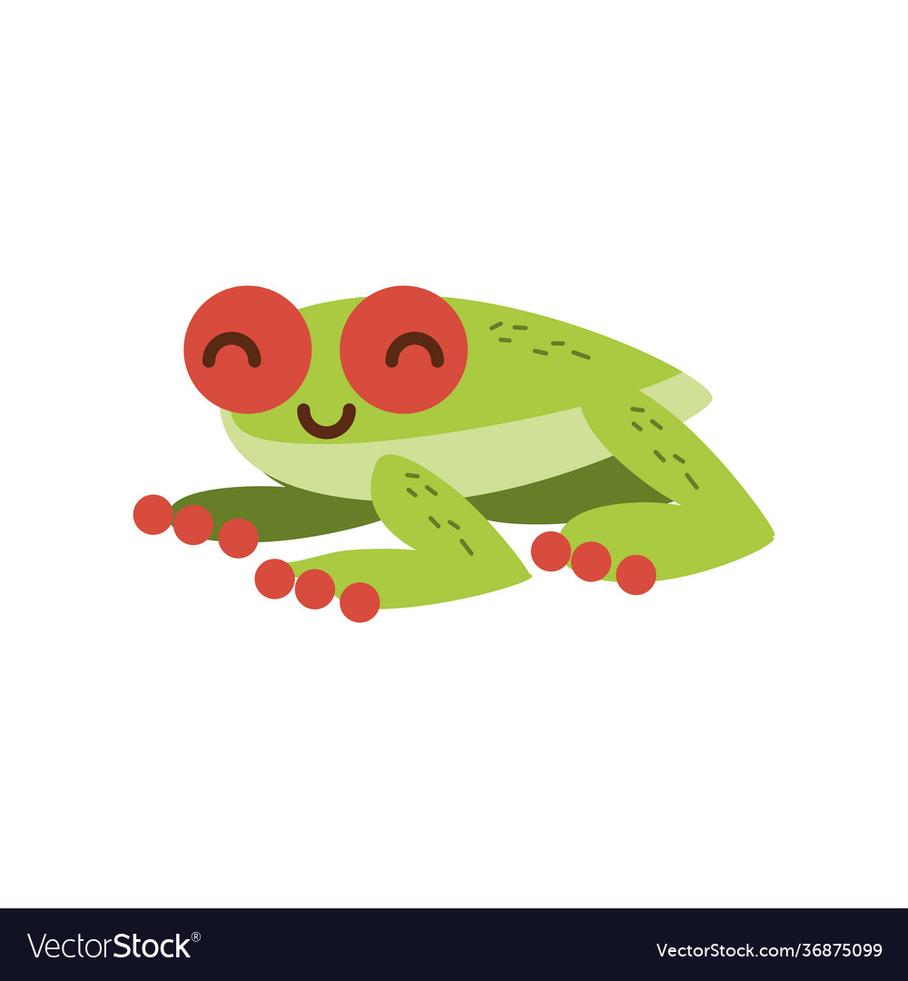 Frog tropical animal Royalty Free Vector Image