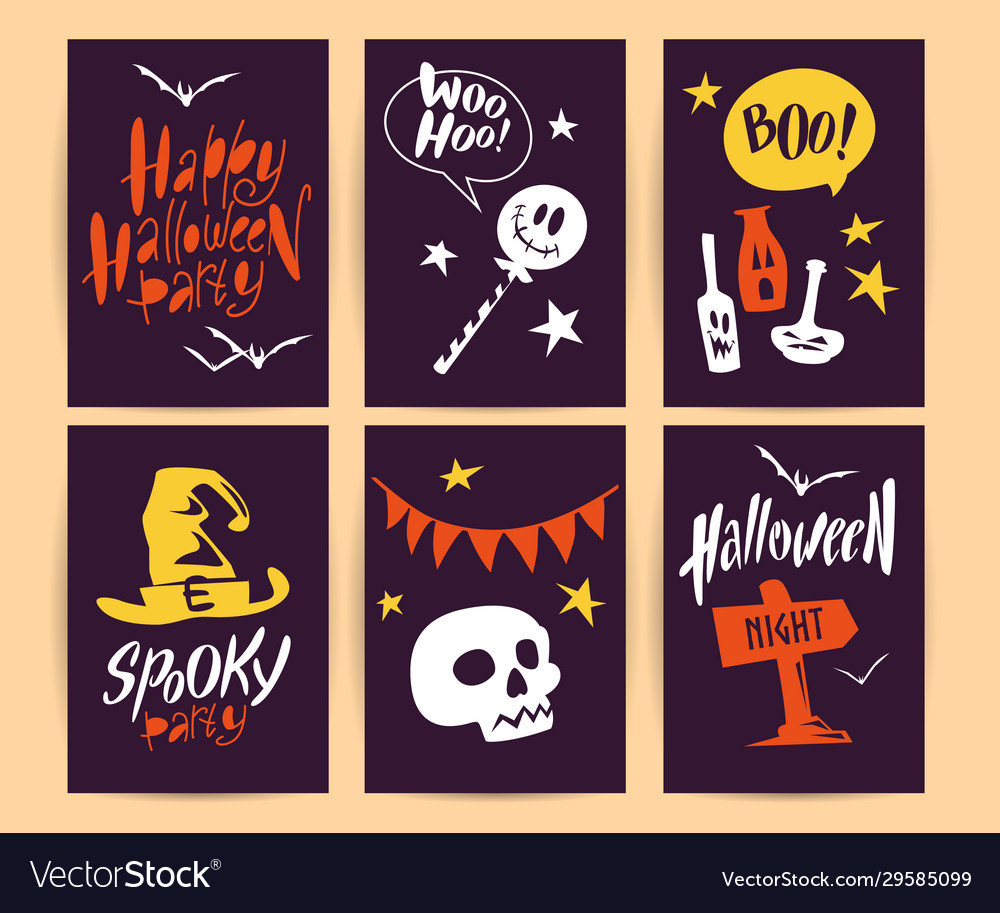 Halloween animals vector image Halloween animals