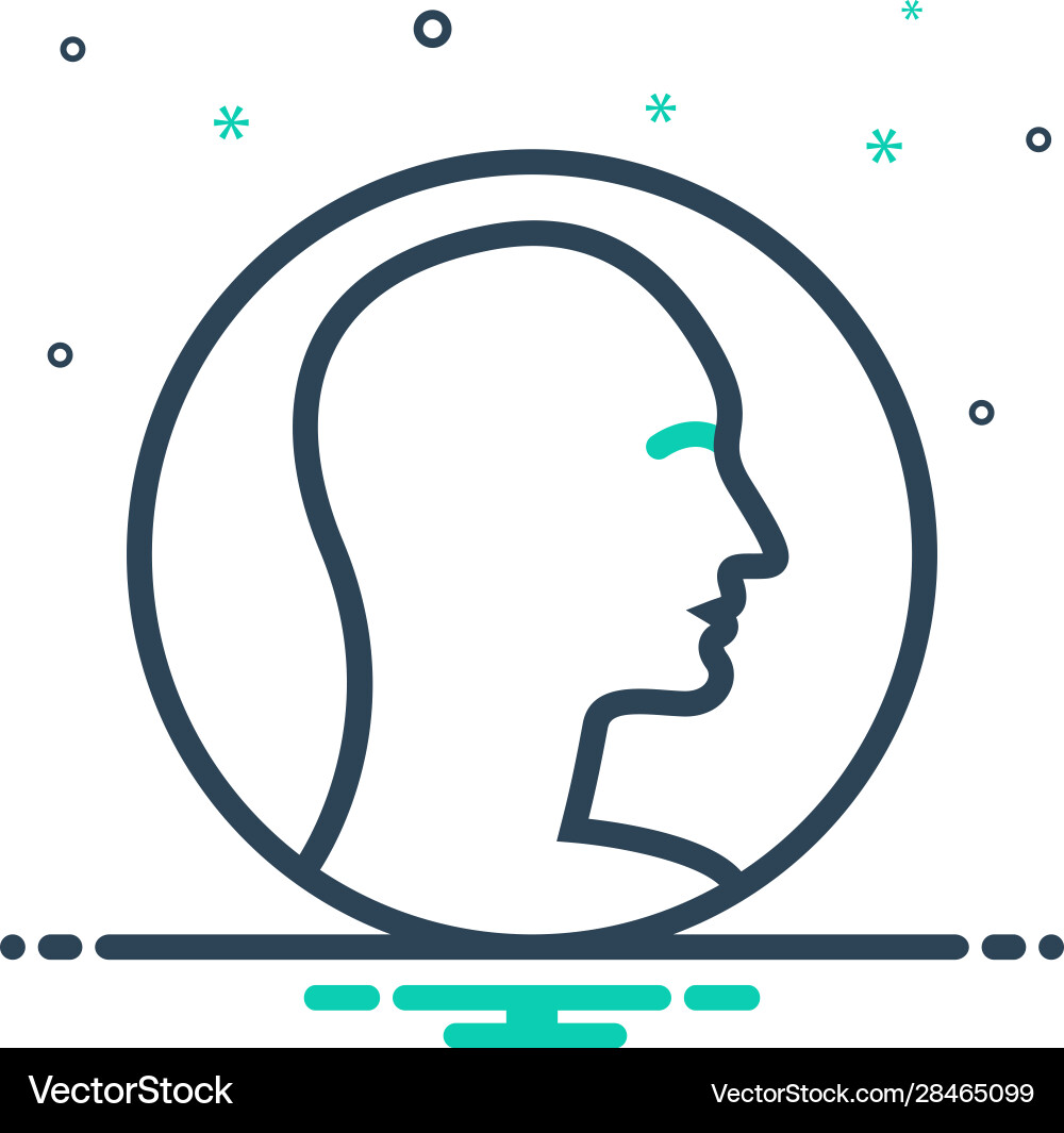 Human profile Royalty Free Vector Image - VectorStock