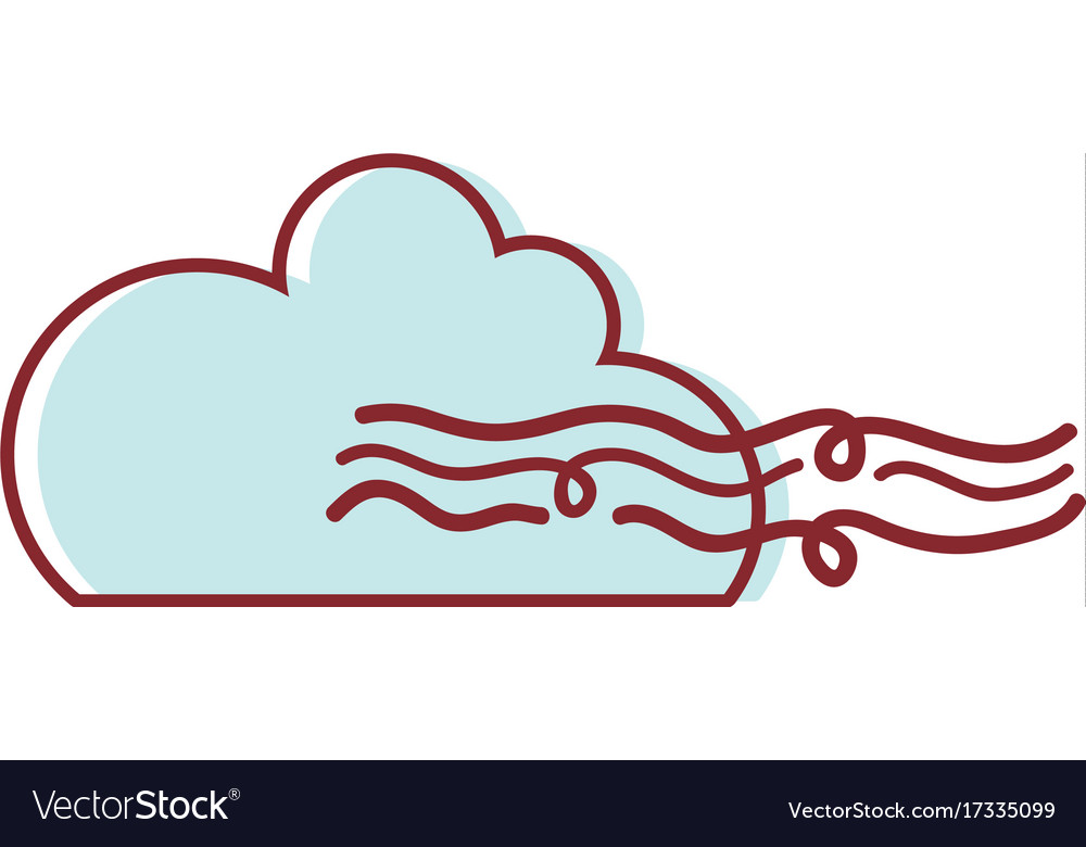 Schöne Wolke mit frischem Windwetter