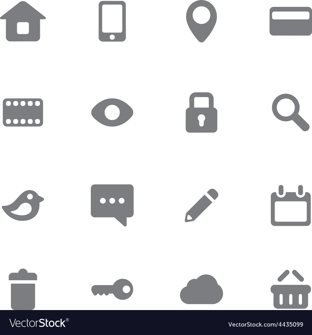 Set buttons and icons