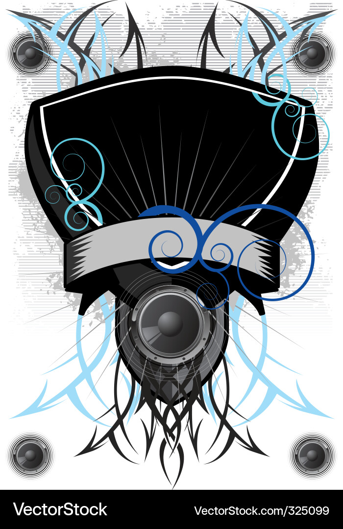 Speaker system Royalty Free Vector Image - VectorStock