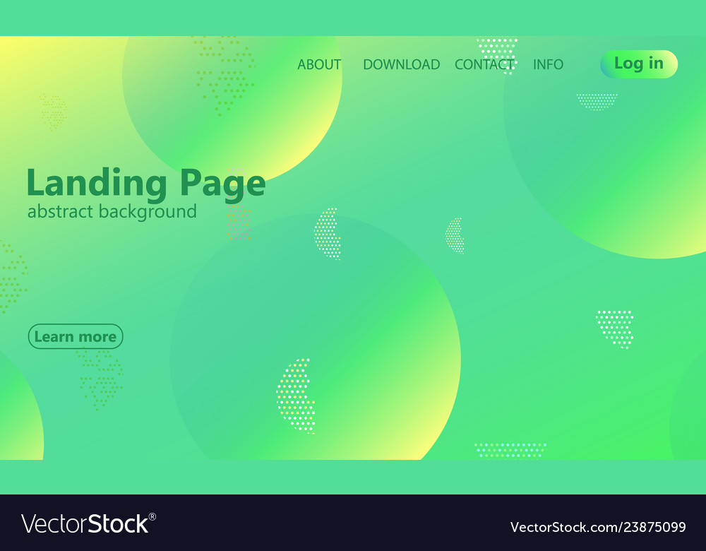 Website landing page geometric background