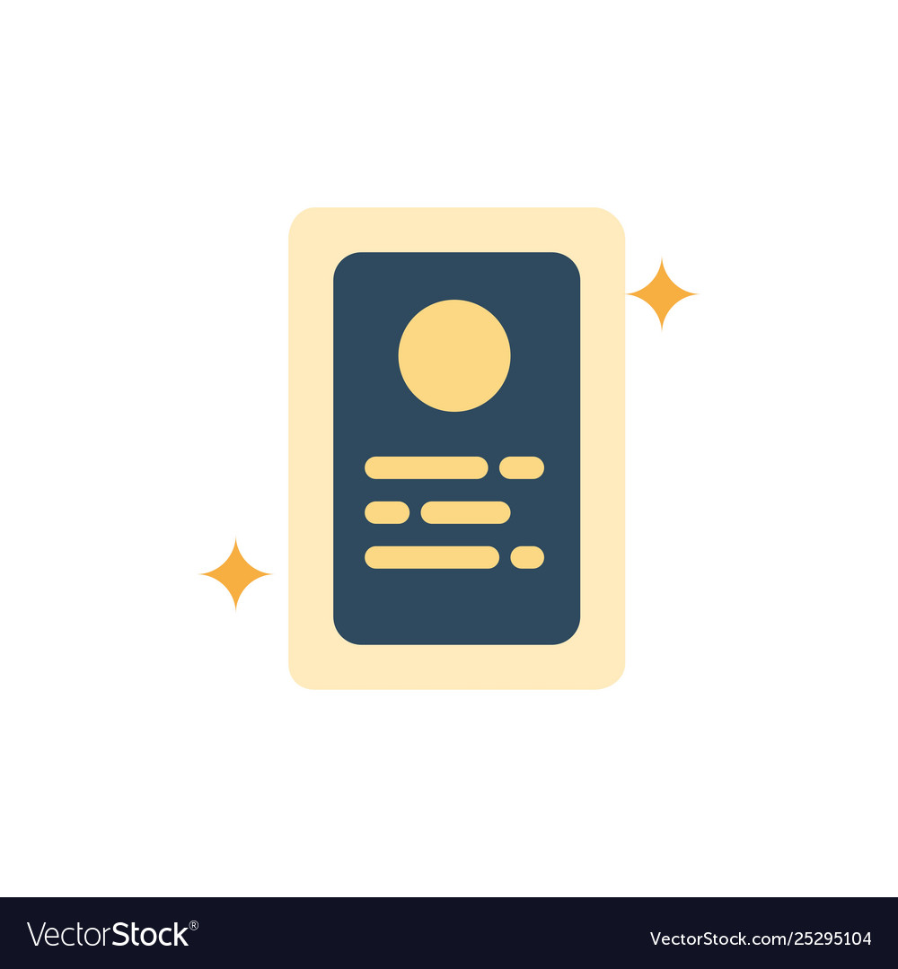 Assignment job application test flat color icon vector image Assignment job application test flat color icon