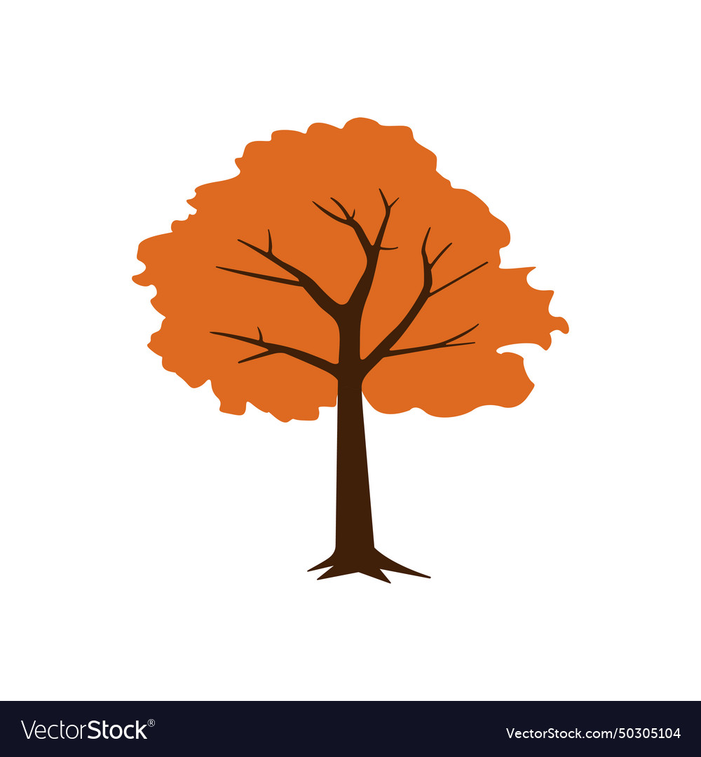 Autumn tree icon design template isolated Vector Image