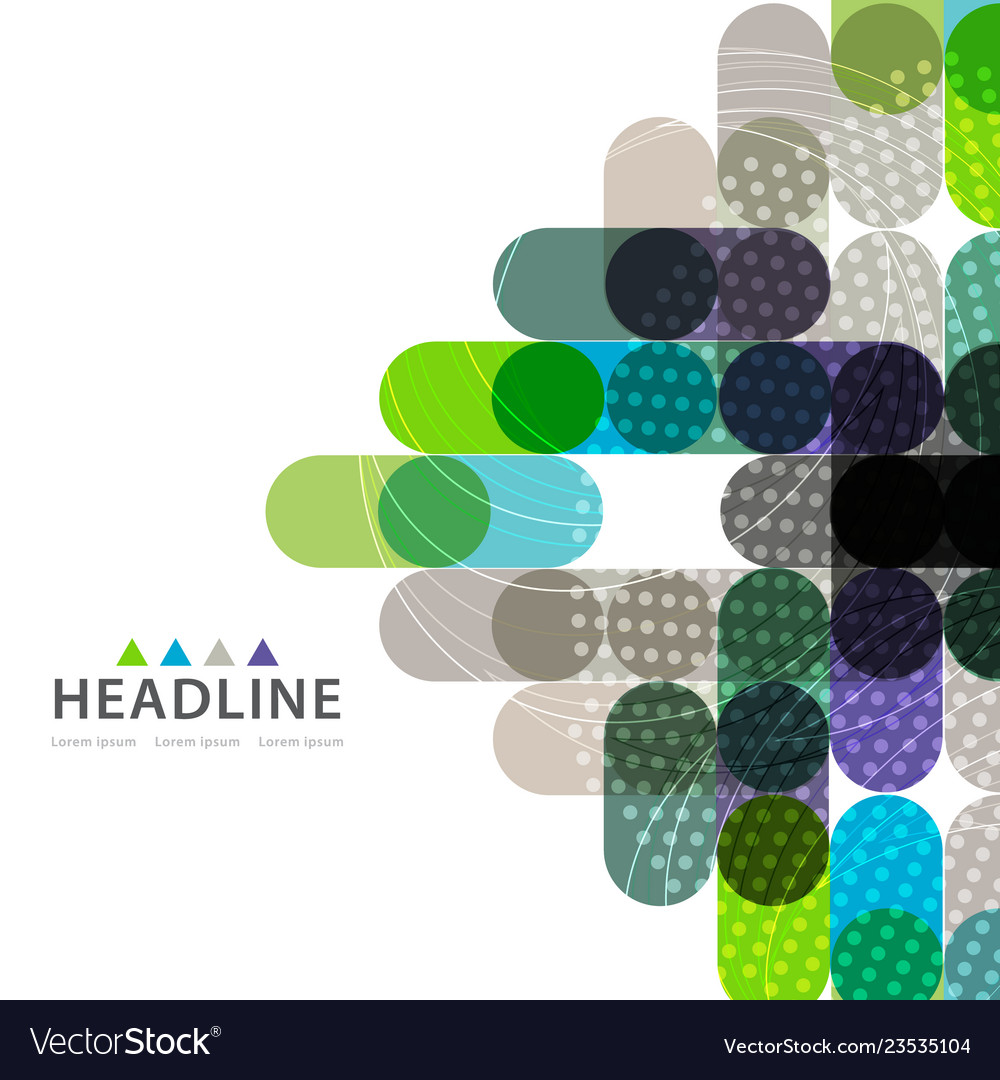 Brochure header layout template vector image Brochure header layout template