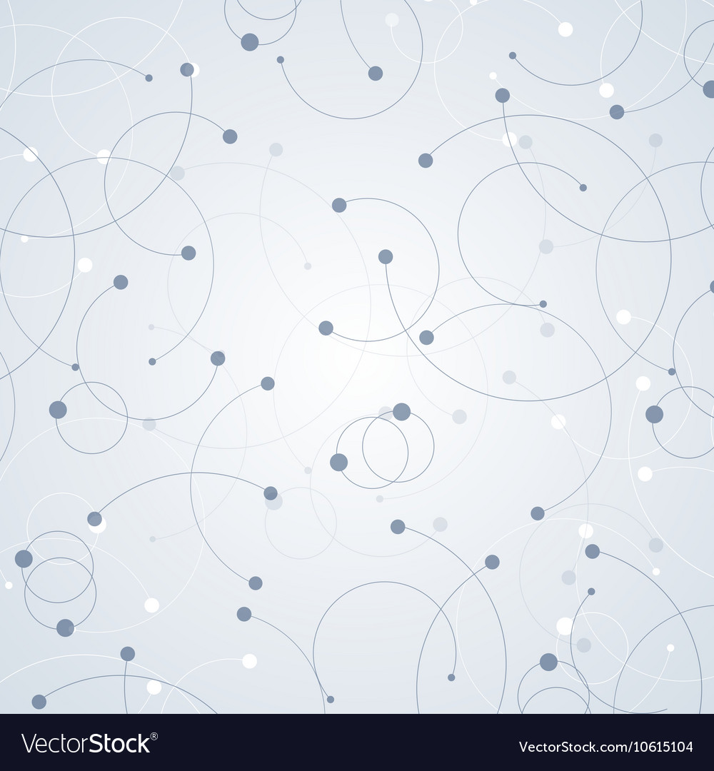Geometric pattern with connected lines and dots