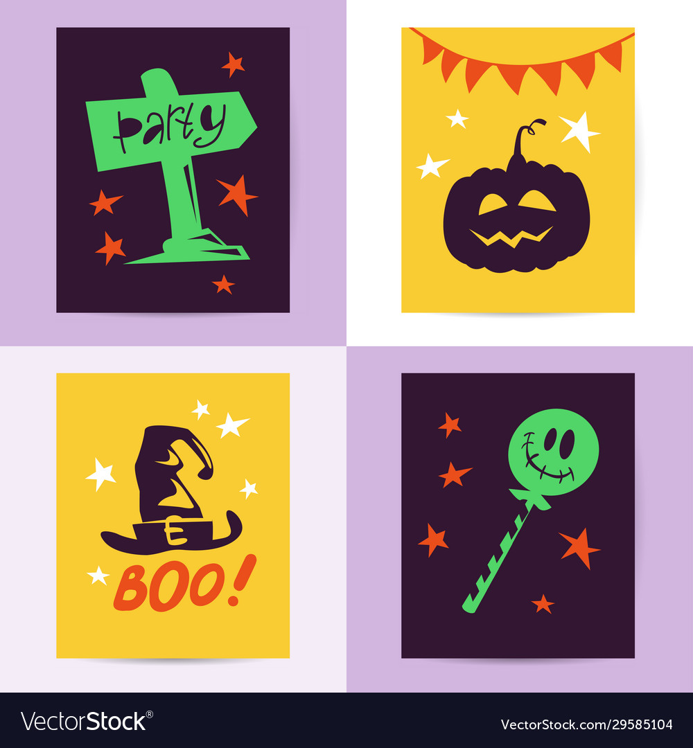 Halloween animals vector image Halloween animals