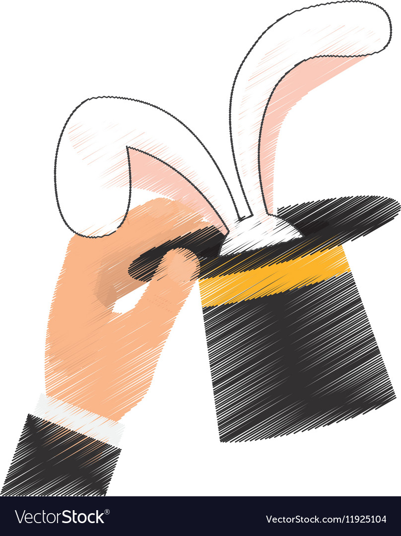 Isolated magician hat