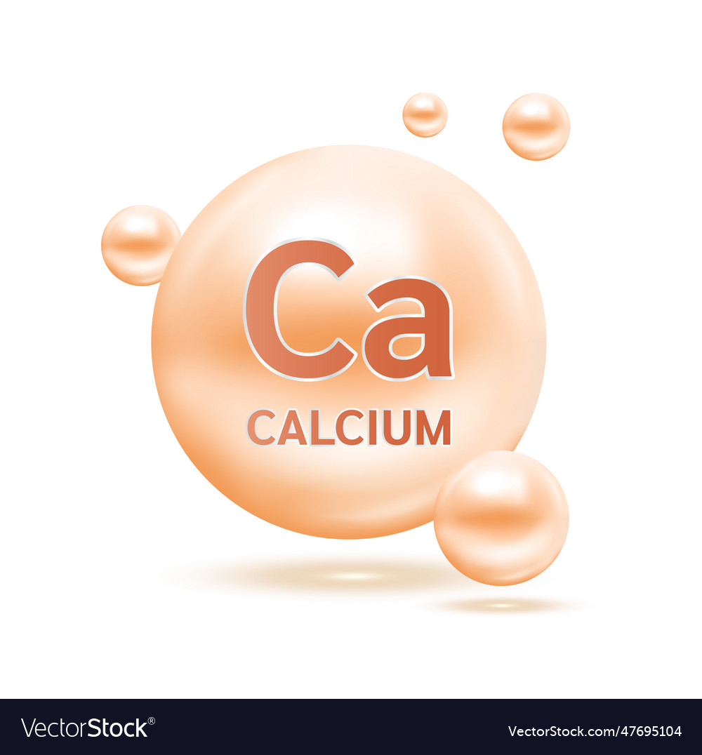 Minerals calcium and vitamin for health Royalty Free Vector