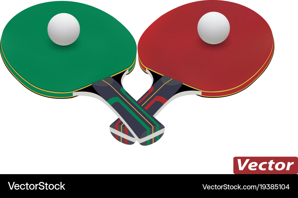 Racket for ping pong ball Royalty Free Vector Image