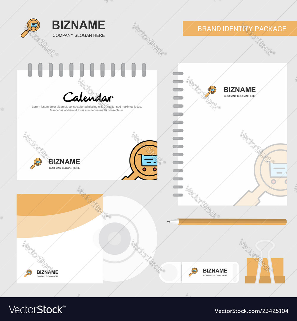 Search goods online logo calendar template cd