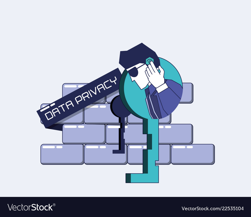 Security agent with wall and key data privacy
