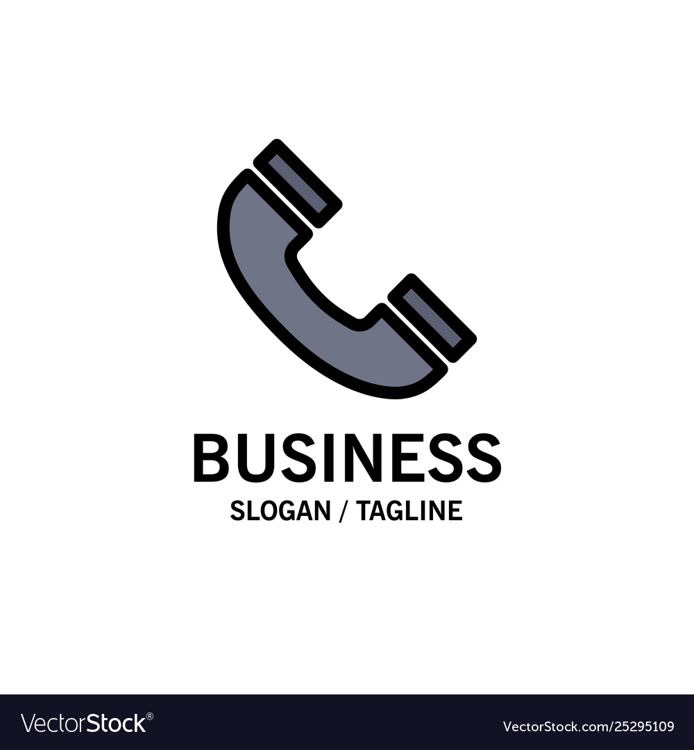 Call interface phone ui business logo template