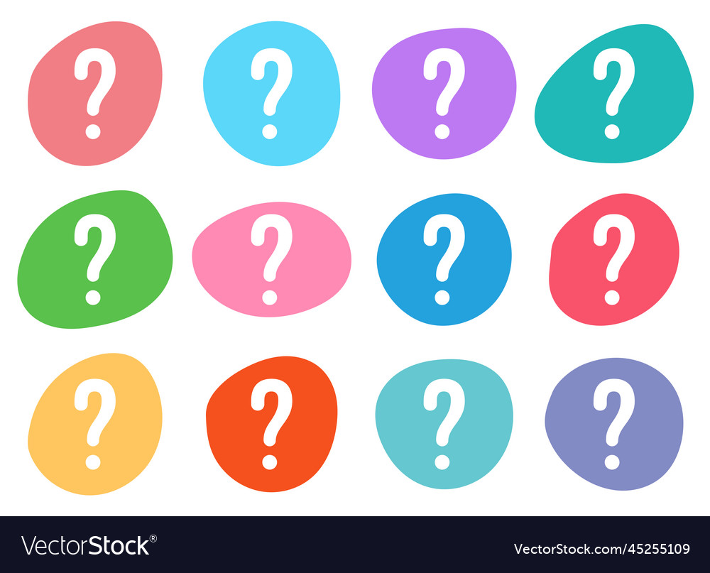 Color Blob Set with Question Marks